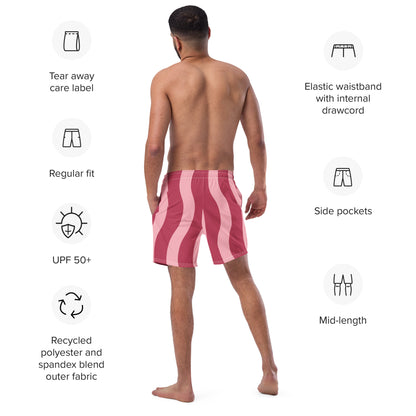 Men's catch a wave swim trunks